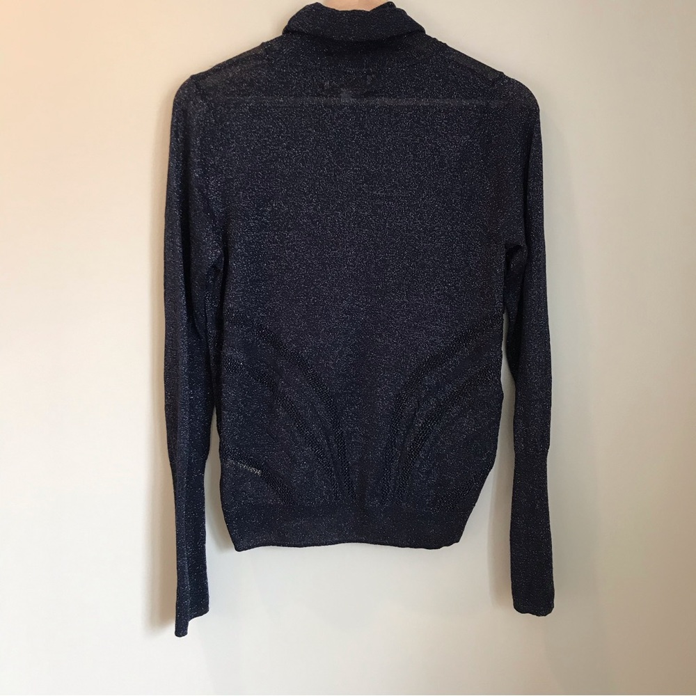 Angel of the North sheer patterned turtleneck